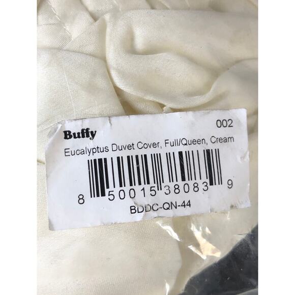 Buffy Duvet Cover 100% Eucalyptus Super Soft Skin Friendly Full Queen Cream NEW - Picture 4 of 6